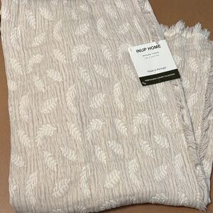 INUP HOME Cream Cotton Throw Blanket
